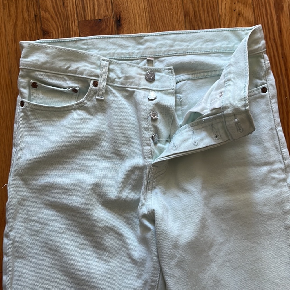 LEVI’S Wedgie Straight Fit size 29 jeans in cyan - Picture 5 of 6